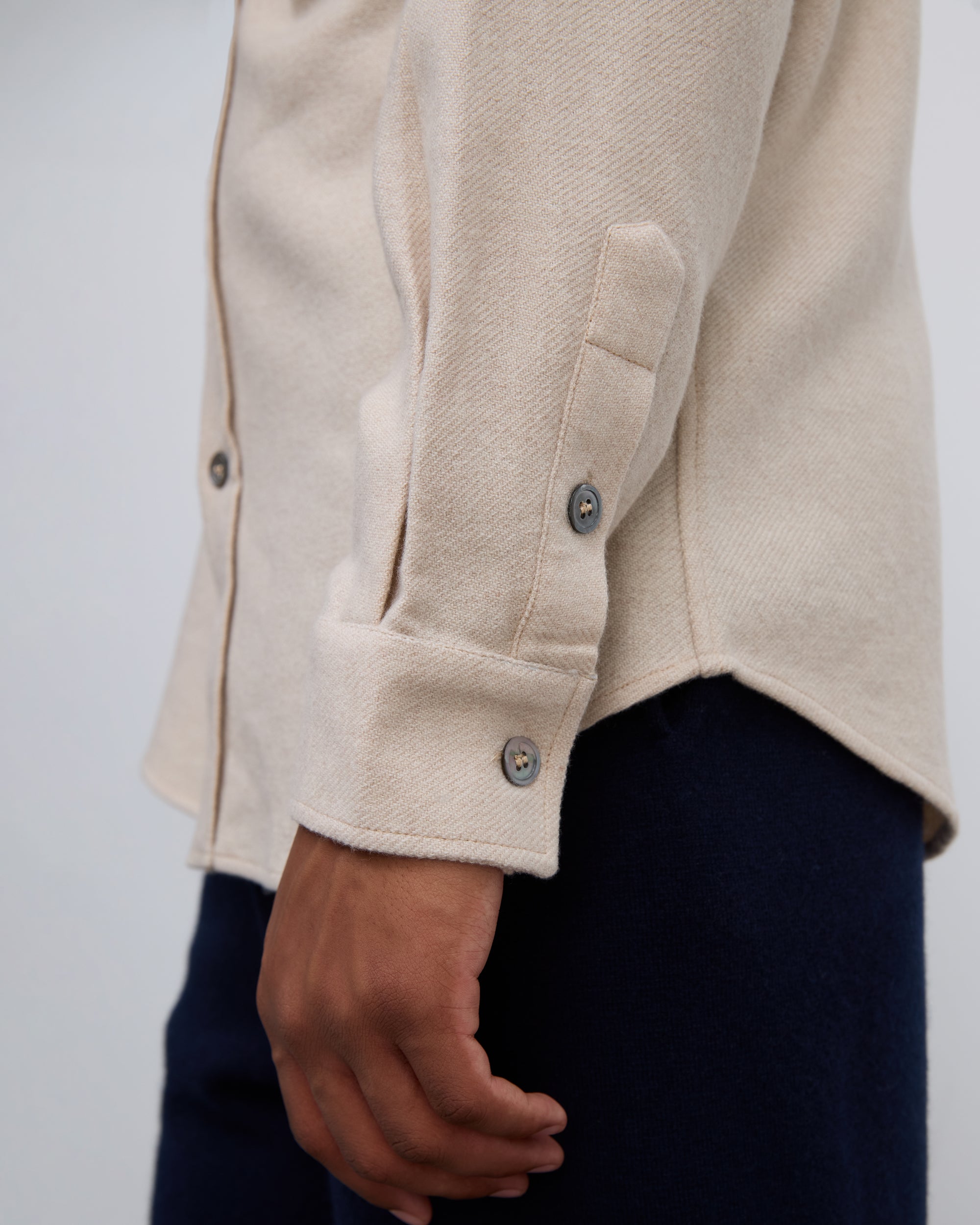 Kaschmir Hemd beige