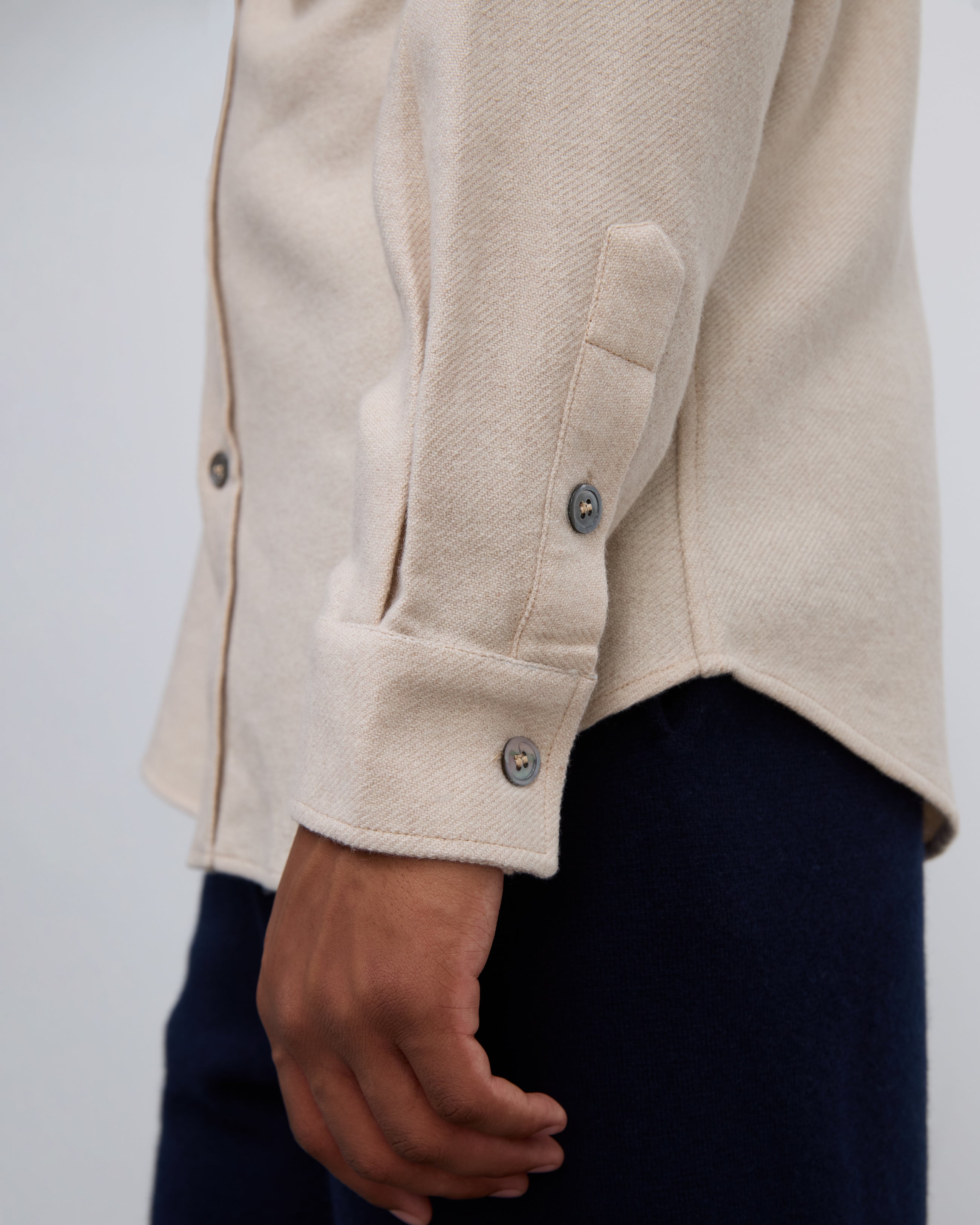 Kaschmir Hemd beige