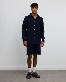 100 Prozent Kaschmir Hemd Farbe Navy