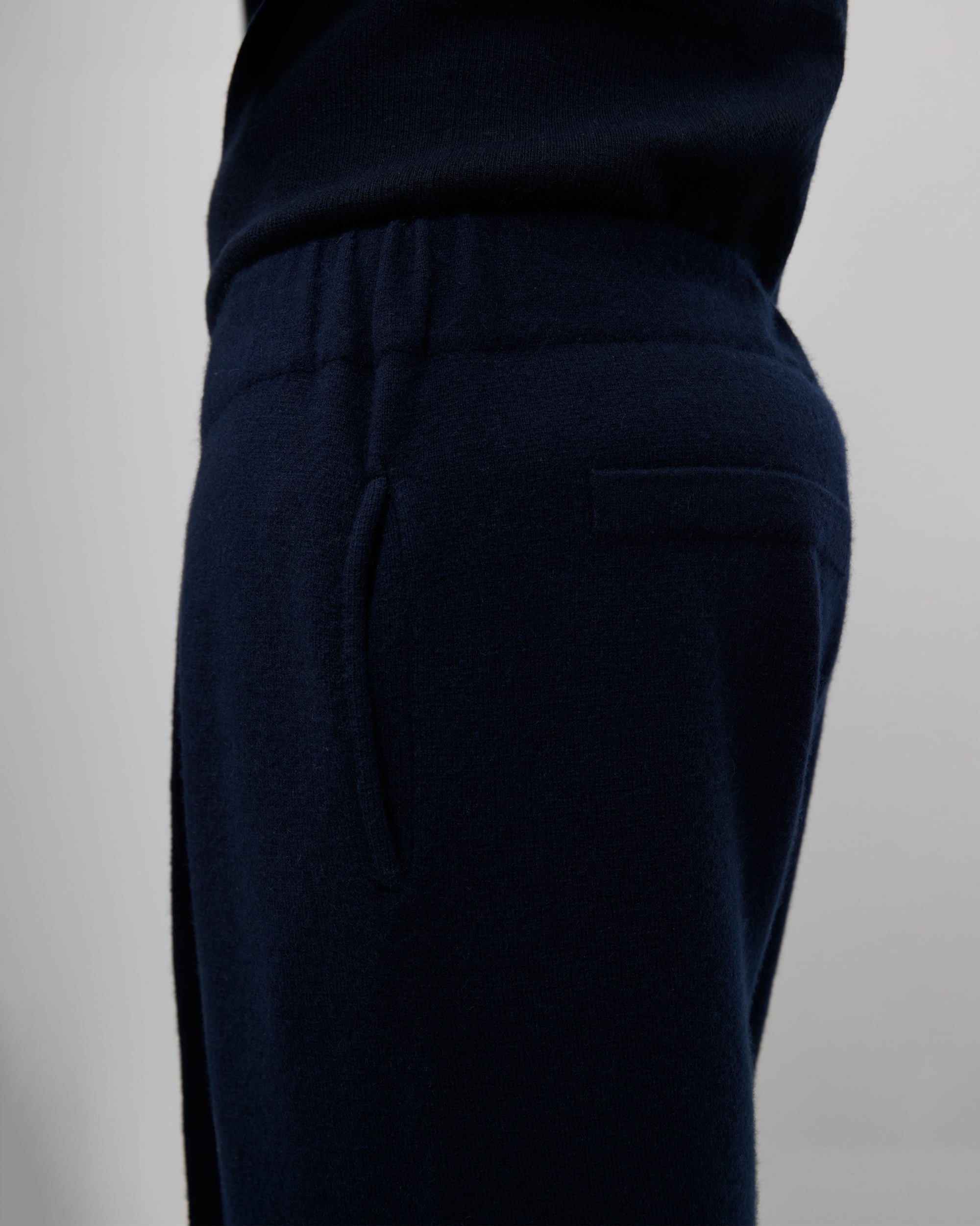Kaschmir Hose dunkelblau
