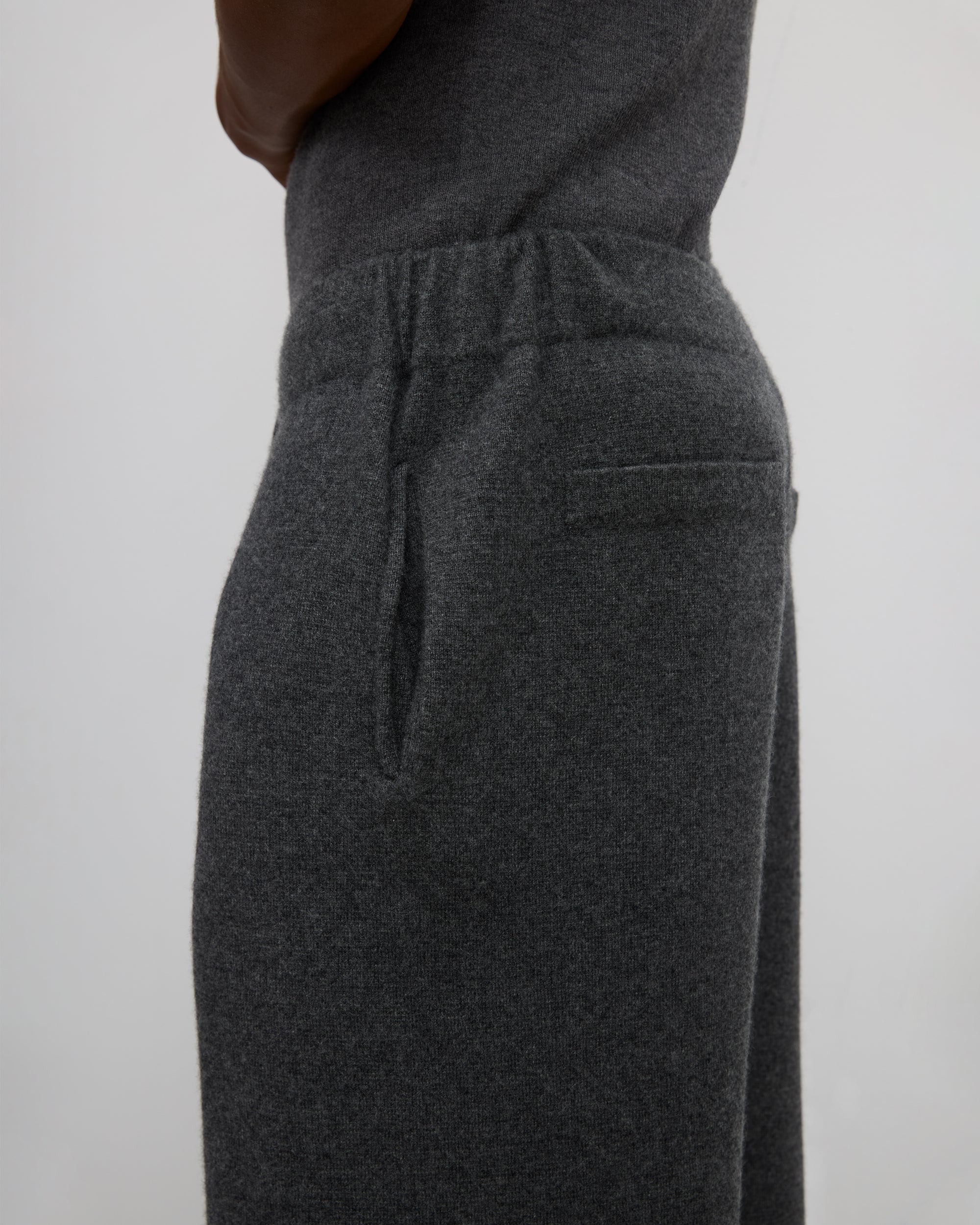 Kaschmir Hose dunkelgrau