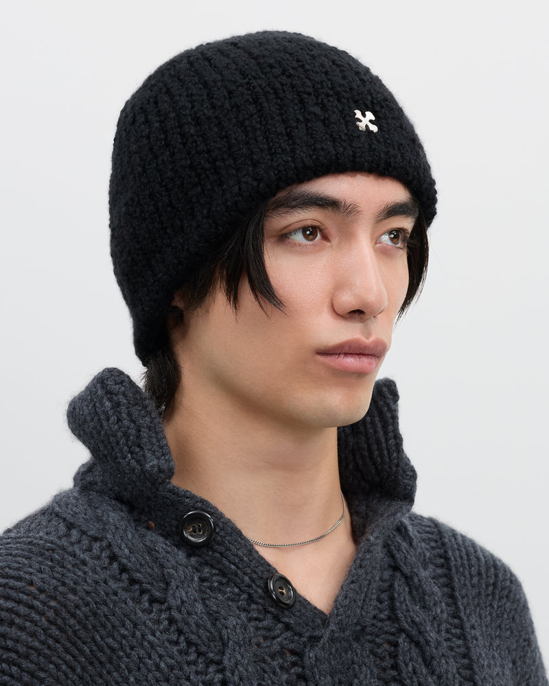 Kaschmir Mütze soft schwarz